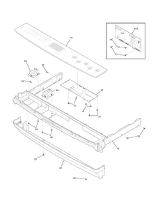 Backguard Diagram and Parts List for EW30ES65GSI  Electrolux Range