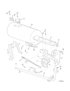 Burner Diagram and Parts List for 41791122311  Kenmore Dryer