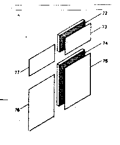 Art Panel Installation Diagram and Parts List for 5648962920  Kenmore Refrigerator