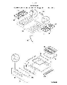 Top/drawer Diagram and Parts List for 79073039316  Kenmore Range