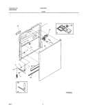 DOOR Diagram and Parts List for FDB435RFS4  Frigidaire Dishwasher