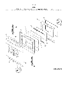 Door Diagram and Parts List for 79094209314  Kenmore Range