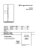 COVER Diagram and Parts List for FRS23KF7AB6  Frigidaire Refrigerator