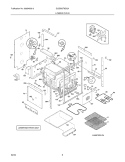 LOWER OVEN Diagram and Parts List for GLEB30T8DQA  Frigidaire Wall Oven