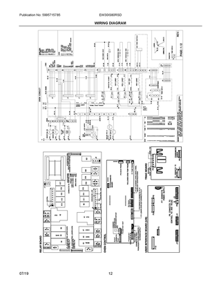 Wiring Diagram Diagram and Parts List for EW30IS80RSD  Frigidaire Range