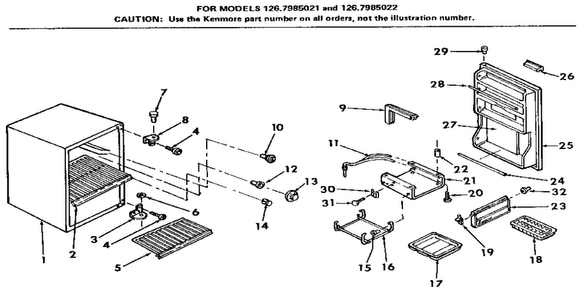 Part Location Diagram of 1358 Maytag Fact tag