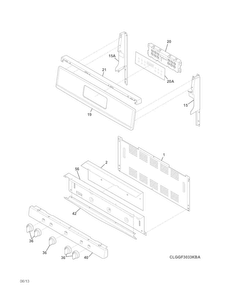 Part Location Diagram of 316557259 Frigidaire Electronic Control Board