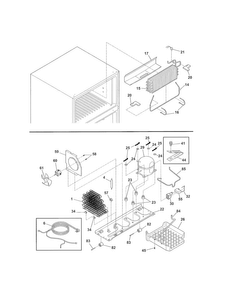 System Diagram and Parts List for 25362622017  Kenmore Refrigerator