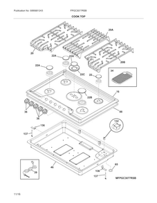 Part Location Diagram of 5304499395 Frigidaire BURNER BOX