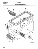 CABINET / CONTROL / SHELVES Diagram and Parts List for FFC18M7CW1  Frigidaire Freezer