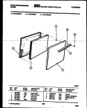 DOOR PARTS Diagram and Parts List for KF214KDW2  Frigidaire Range