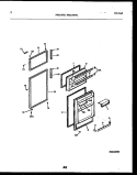 DOOR PARTS Diagram and Parts List for FPD14TPL2  Frigidaire Refrigerator