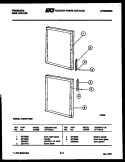 DOOR PARTS Diagram and Parts List for FCDWF135E  Frigidaire Refrigerator