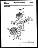 SHELVES AND SUPPORTS Diagram and Parts List for RT17F3WT3C  Gibson Refrigerator