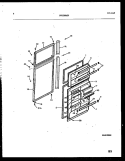 DOOR PARTS Diagram and Parts List for FPES19TIPW0  Frigidaire Refrigerator