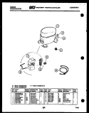 COMPRESSOR PARTS Diagram and Parts List for MC25S6GUNA  Gibson Dehumidifier