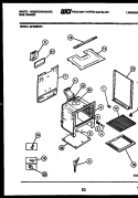BODY PARTS Diagram and Parts List for GF860ND1  Frigidaire Range