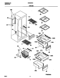 SHELVES Diagram and Parts List for GRS20ZRHW7  Gibson Refrigerator