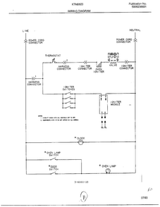 Wiring Diagram Diagram and Parts List for 2823-80B  Frigidaire Range