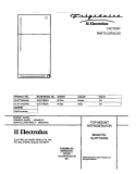 COVER Diagram and Parts List for GLRT182SAQ2  Frigidaire Refrigerator