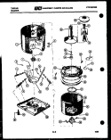 TUB DETAIL Diagram and Parts List for 46-2857-23-01  Tappan Washer