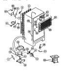 SYSTEM AND AUTOMATIC DEFROST PARTS Diagram and Parts List for TSK206EN2W  Kelvinator Refrigerator