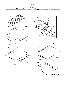 Shelves Diagram and Parts List for 25360083417  Kenmore Refrigerator