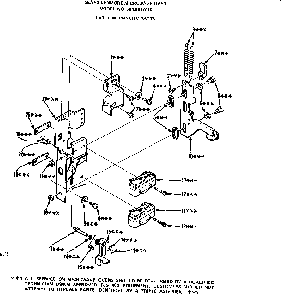 Latch Mechanism Parts Diagram and Parts List for 5649917610  Kenmore Microwave