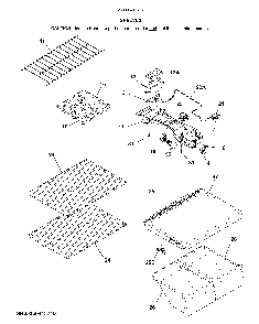 Shelves Diagram and Parts List for 25360413717  Kenmore Refrigerator