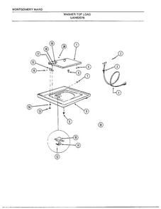 Washer Page 3 Diagram and Parts List for 6207B  Frigidaire Washer