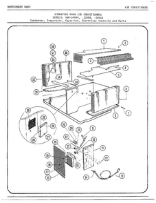 Condenser/evaporator/etc. Diagram and Parts List for 5559B  Frigidaire Air Conditioner