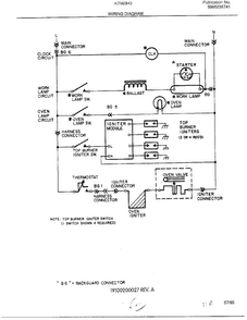 Wiring Diagram Diagram and Parts List for 2843-80B  Frigidaire Range