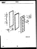 FREEZER DOOR PARTS Diagram and Parts List for FRS22PRAW2  Frigidaire Refrigerator