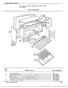 Part Location Diagram of 3051470 Frigidaire PANEL