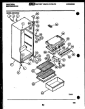 CABINET PARTS Diagram and Parts List for GCD14BJ0  Frigidaire Refrigerator