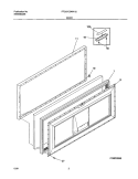 DOOR Diagram and Parts List for FFC07C3AW1  Frigidaire Freezer
