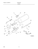 BURNER Diagram and Parts List for AGQB6000ES2  Frigidaire Dryer