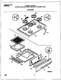 TOP / DRAWER Diagram and Parts List for MPF303PGWD  Frigidaire Range