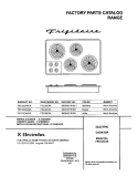 COVER Diagram and Parts List for FEC32C4ACA  Frigidaire Cooktop