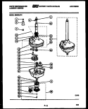 TRANSMISSION PARTS Diagram and Parts List for SM230JXW4  Frigidaire Washer