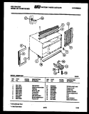 CABINET AND INSTALLATION PARTS Diagram and Parts List for M208F1EA1  Kelvinator Air Conditioner