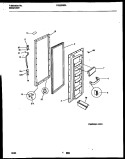 REFRIGERATOR DOOR PARTS Diagram and Parts List for FRS20NRAD3  Frigidaire Refrigerator