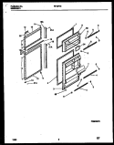 DOOR PARTS Diagram and Parts List for RT19F7WX3D  Gibson Refrigerator