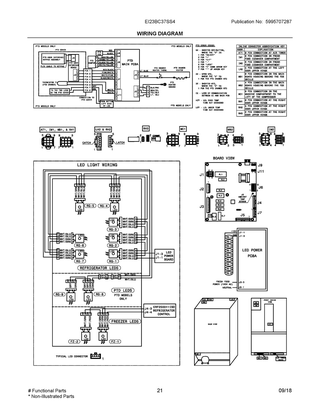 Wiring Diagram Diagram and Parts List for EI23BC37SS4  Frigidaire Refrigerator