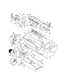 Ice Container Diagram and Parts List for FRS20ZGGB3  Frigidaire Refrigerator