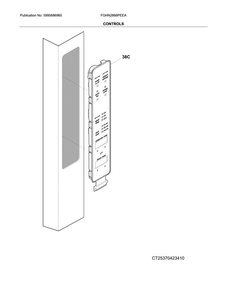 Control Diagram and Parts List for FGHN2866PEEA  Frigidaire Refrigerator
