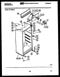 CABINET PARTS Diagram and Parts List for TPK140EN4F  Kelvinator Refrigerator