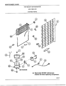 Part Location Diagram of 164820 Frigidaire Washer