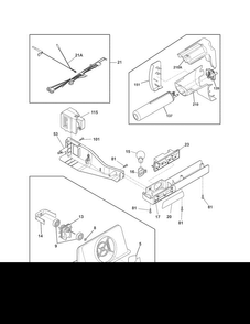 Controls Diagram and Parts List for FFHS2622MBPA  Frigidaire Refrigerator
