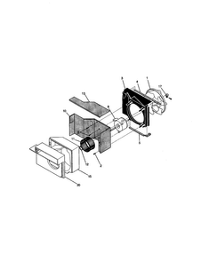 Air Handling Diagram and Parts List for FAL124J1A1  Frigidaire Air Conditioner